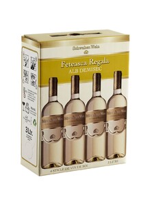 Cramele Recas - Schwaben Wein Feteasca Regala Weißwein halbtrocken 3 Liter Bag in Box